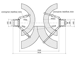 TS-4M Подъемник 2-хст. г/п 4 т с проставками, съем-ручка